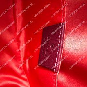 Gucci GG Marmont Matelassé Velvet Belt Bag Fuchsia - Image 9