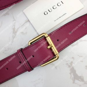 Gucci GG Marmont Matelassé Velvet Belt Bag Fuchsia - Image 8