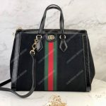 Gucci Ophidia Black Suede Medium Tote Bag