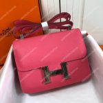 Hermes Constance 24 Bag Epsom Rose Azalee Palladium Hardware