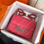 Hermes Constance 18 Bag Epsom Rose Azalee Palladium Hardware