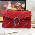 Gucci Red Suede Small Dionysus Shoulder Bag