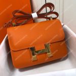 Hermes Constance 18 Bag Epsom Orange Gold Hardware