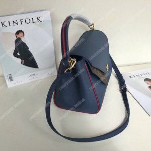 LV Double V Handbag Bleu Marine - Image 4