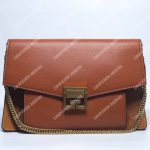 Givenchy Medium GV3 Bag In Leather And Suede Cognac