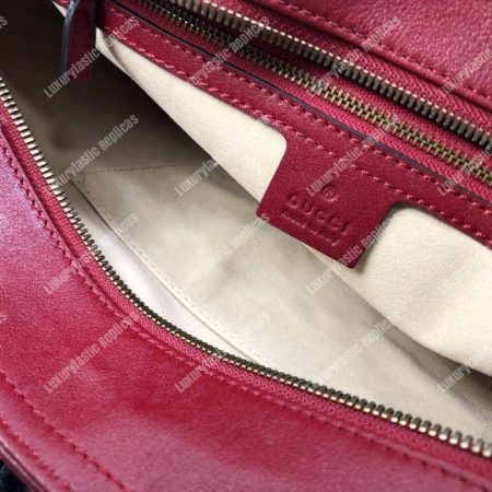 Gucci GG Marmont Matelassé Medium Tote Bag Wine Red Pre-Fall 2018 - Image 9