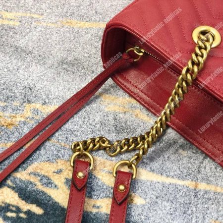 Gucci GG Marmont Matelassé Medium Tote Bag Wine Red Pre-Fall 2018 - Image 8