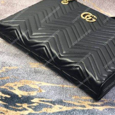 Gucci GG Marmont Matelassé Medium Tote Bag Black Pre-Fall 2018 - Image 5