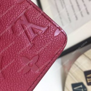 LV Clemence Wallet Monogram Empreinte Leather Aurore - Image 5