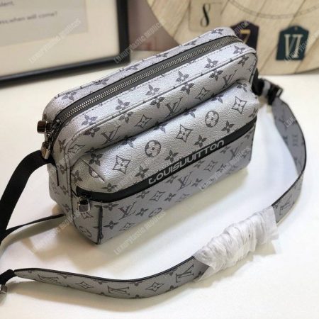 LV Monogram Blanc Outdoor Messenger Bag - Image 4