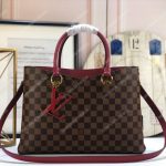 LV Riverside Damier Ebene Lie de Vin