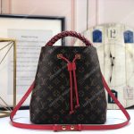 LV NéoNoé Monogram Bucket Bag Coquelicot Red
