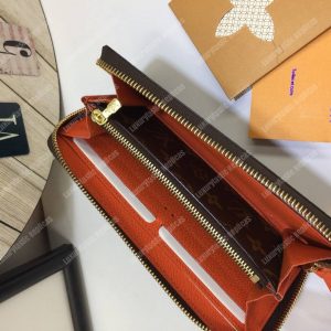 LV Clemence Wallet Monogram Orange - Image 5