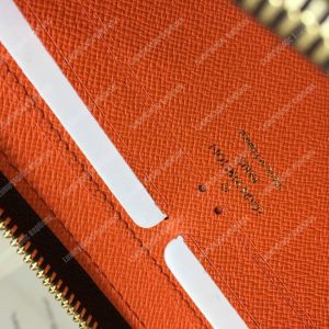 LV Clemence Wallet Monogram Orange - Image 6