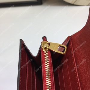 LV Sarah Wallet Monogram Empreinte Leather Cerise Red - Image 6