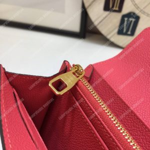 LV Sarah Wallet Monogram Empreinte Leather Scarlet - Image 6
