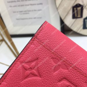 LV Sarah Wallet Monogram Empreinte Leather Scarlet - Image 7