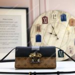 LV Column Clutch Monogram Canvas Black