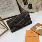 LV Jeanne Wallet Monogram Rose Ballerine Pink