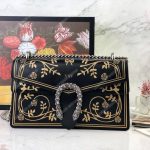 Gucci Gardens Medium Dionysus Shoulder Bag Black