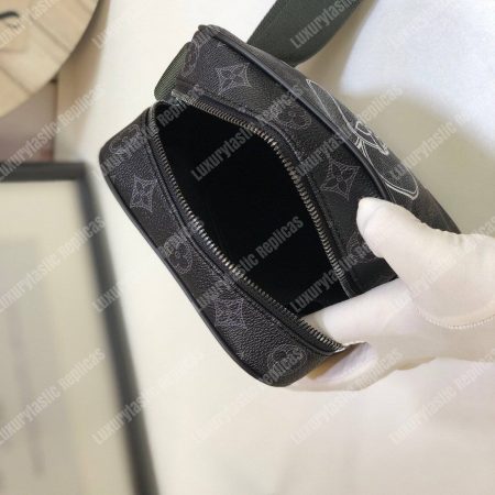 LV Danube PM Monogram Eclipse Canvas Forever - Image 8