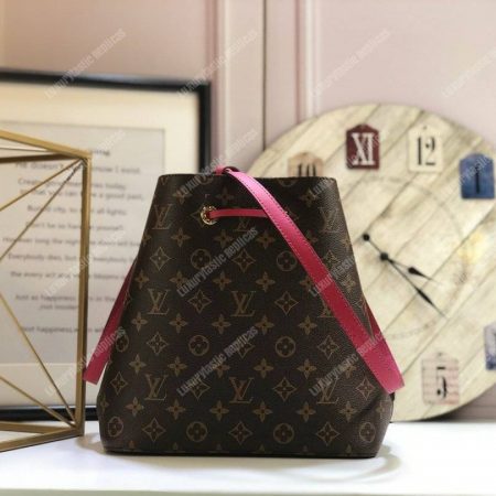 LV NéoNoé Bag Monogram Fuchsia - Image 3