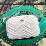 Gucci GG Marmont Matelassé Leather Belt Bag Pre-Fall 2018 White