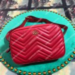 Gucci GG Marmont Matelassé Leather Belt Bag Pre-Fall 2018 Red