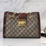 Gucci Padlock Small Shoulder Bag Brown