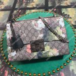 Gucci Padlock Medium GG Supreme Shoulder Bag White Blooms