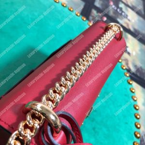 Gucci Padlock Small Leather Shoulder Bag Red - Image 6