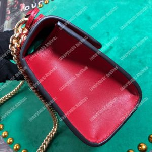 Gucci Padlock Small Leather Shoulder Bag Red - Image 4