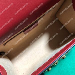 Gucci Padlock Small Leather Shoulder Bag Red - Image 9