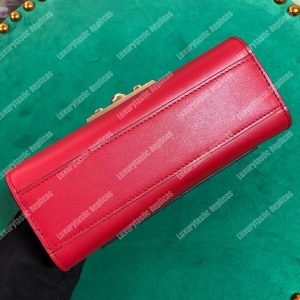 Gucci Padlock Small Leather Shoulder Bag Red - Image 5