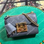 Gucci Padlock Small Signature Shoulder Bag Gray