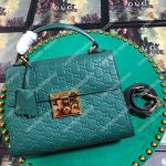 Gucci Padlock Small Signature Top Handle Bag Emerald Green