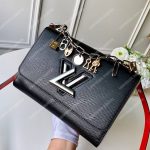 LV Twist MM Epi Love Lock Charms Black