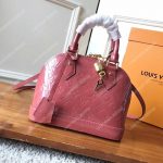 LV Alma BB Monogram Vernis Leather Vieux Rose
