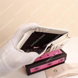 Gucci GG Marmont Card Case Wallet With Cicada White - Image 6