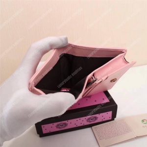 Gucci GG Marmont Card Case Wallet With Cicada Pink - Image 6