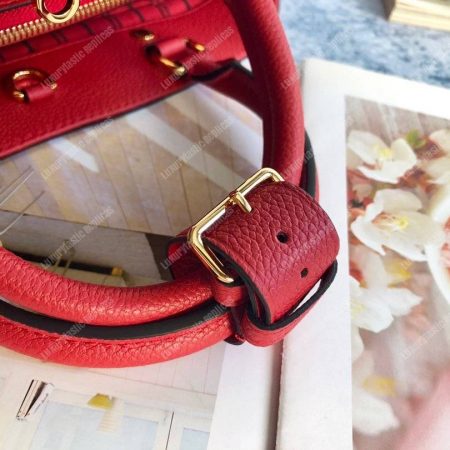 LV Montaigne BB Monogram Empreinte Leather Red - Image 5