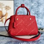 LV Montaigne BB Monogram Empreinte Leather Red