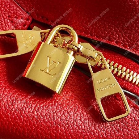 LV Montaigne BB Monogram Empreinte Leather Red - Image 8