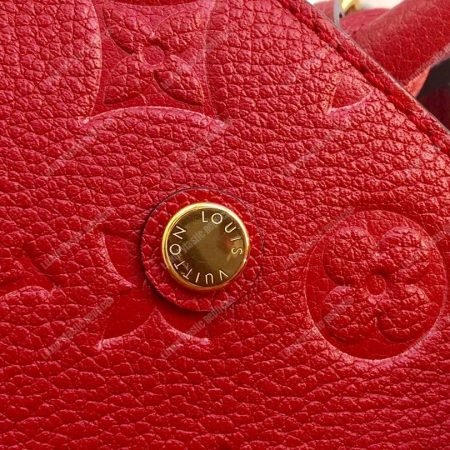 LV Montaigne BB Monogram Empreinte Leather Red - Image 7