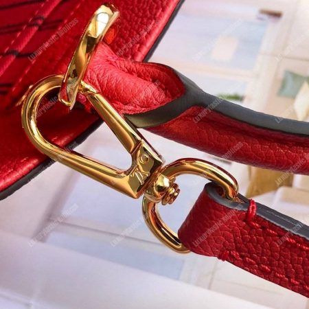 LV Montaigne BB Monogram Empreinte Leather Red - Image 6