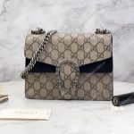 Gucci Dionysus GG Supreme Mini Bag Beige Black