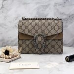 Gucci Dionysus GG Supreme Mini Bag Beige Brown