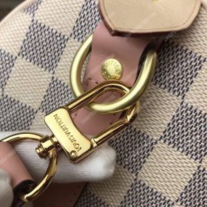 LV Speedy Bandouliere 25 Damier Azur Canvas Rose Ballerine Pink - Image 6