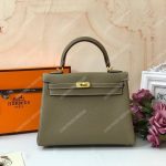 Hermes Kelly 28 Togo Etoupe Gold-toned Hardware
