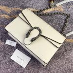 Gucci Dionysus Small Shoulder Bag White Leather
